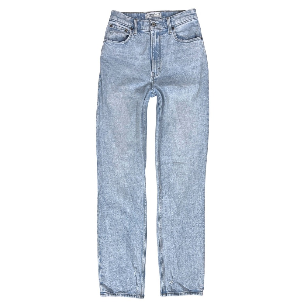 Abercrombie 90s Straight Jeans 27 4 L Curve Love High Rise Y2K Mall Minimalist